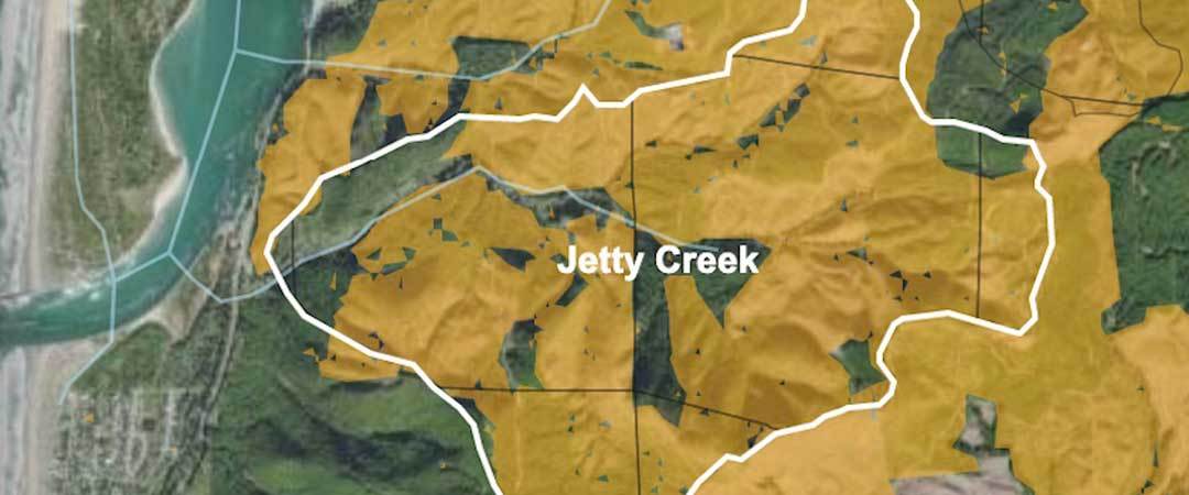Jetty Creek EcoTrust Clearcut Map